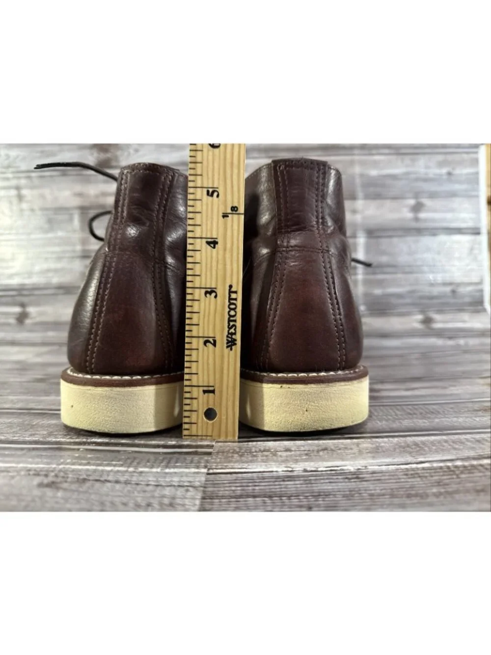 Red Wing 3141 Work Chukka Briar Oil Slick Boots Sz 11 E2 Made In Usa Brown/Red